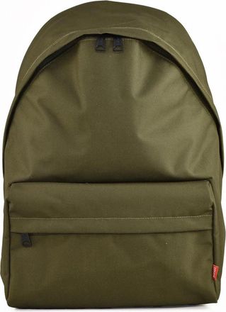 Diesel Green Olive Polyester Zip Closure Backpack