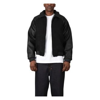 Arte Giacca Varsity in pelle - - Jackets - Uomo - Nero - XL