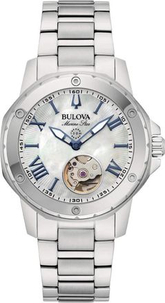 Bulova Marine Star Lady Automatic - Dames - Horloges - Wit - ONE Size - Accessoires