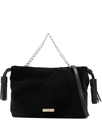 Aspinal of London Amelia velvet tote bag - women - Velvet - One Size - Black
