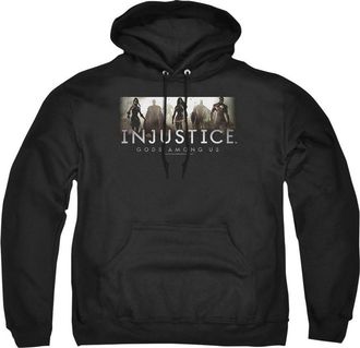 Gildan Injustice Gods Among Us Logo Adult Pull Over Hoodie / Hooded Sweatshirt