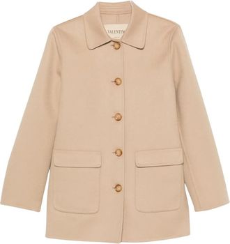 Valentino Caban - Dames - Zomerjassen - Beige - XS - Wol - Jassen