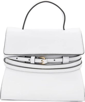 Moschino Tie Me Borsa Piccola - Dames - Handtassen - Wit - ONE Size - Leer - Tassen