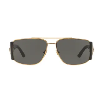 Versace VE2163 Metal Gold Frame Sunglasses - Gold