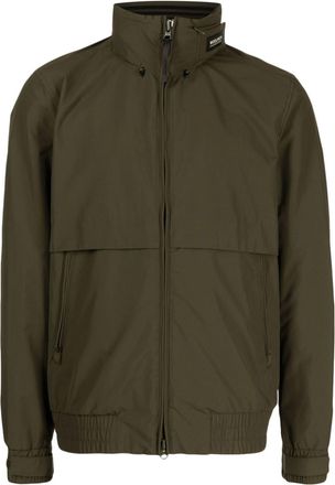 Woolrich high-neck zip-up jacket - men - Polyester/Polyamide/Polyamide - S - Green