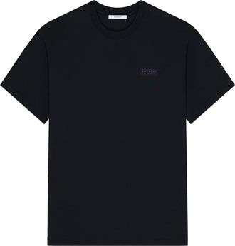 Givenchy BRANDED COTTON T SHIRT Size: XL, colour: BLACK