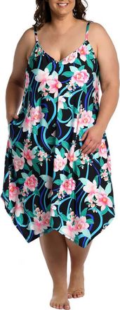 La Blanca Nightfall Cover-Up Scarf Dress in Black at Nordstrom Rack, Size 2X