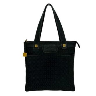 Loewe Pre-owned Anagram Canvas Leather Tote Bag - Dames - Pre-owned - Zwart - Maat: ONE Size Leer