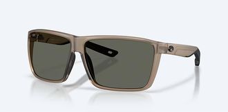 Costa Unisex Rincon Ii Polarized Sunglasses In Matte Brown Smoke Gray