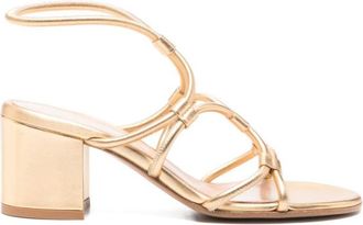 Gianvito Rossi Golden Leather Heels