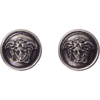 Versace Le Medusa Stud Earrings in Palladium 82 at Nordstrom