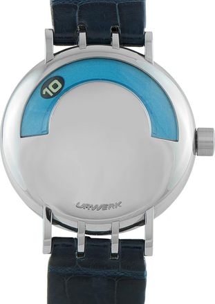 Urwerk Orologio Steel Wandering Hours 38mm - Blu