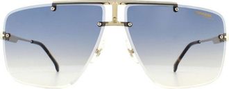 Carrera Unisex Sunglasses 1016/S 001 08 Yellow Gold Dark Blue Gradient Metal - One Size