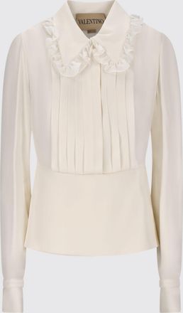 Valentino Camicia Valentino in seta con plastron