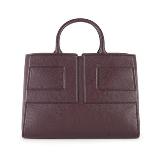 Elisabetta Franchi Tassen, Dames, Rood, ONE Size, Katoen, Large Tote Bag Met Logo