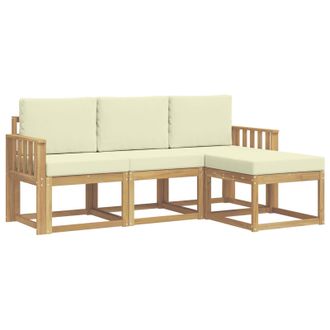 vidaXL Conjunto De Sof&aacute;s De Exterior 4 Pcs Vidaxl