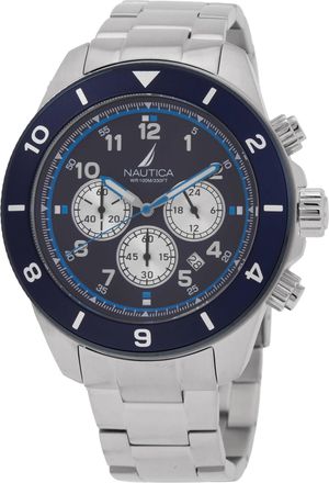 Nautica One Chronograph Quartz Blue Dial Mens Watch NAPNOS405