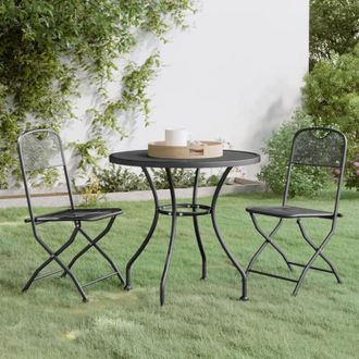 vidaXL Furniture Limited - Set De Comedor De Jard&iacute;n 3 Pzas Malla Metal
