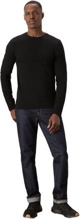 Pact Luxe Essential Slim Long Sleeve Tee Made With Organic Cotton in Black at Nordstrom, Size Xx-Large