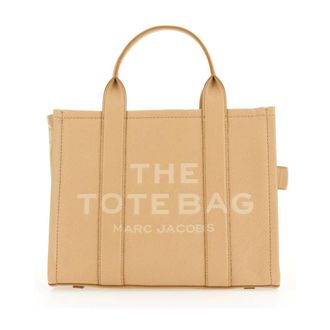 Marc Jacobs The Leather Medium Tote Bag - Dames - Shoppers - Bruin - ONE Size - Leer - Tassen