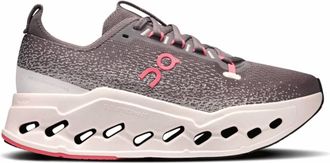 On Womens Cloudsurfer Max Running Shoes In Pebble/oyster