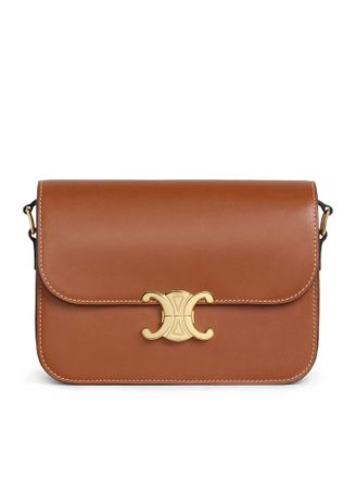 Celine TRIOMPHE CLASSIQUE BAG IN NATURAL TAN CALF LEATHER - Celine - Woman