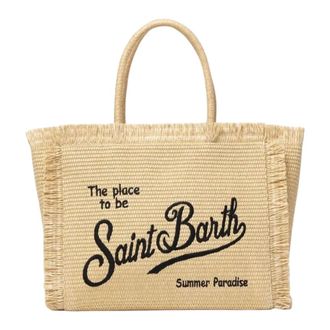 MC2 Saint Barth Tote Bags, female, Beige, Size: ONE SIZE Straw Bag With Handle
