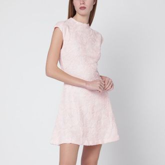 Rotate Short pink mesh dress