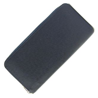 Louis Vuitton Taiga Navy Blue Taiga Leather Long Wallet (Bi-Fold) (Pre-Owned)