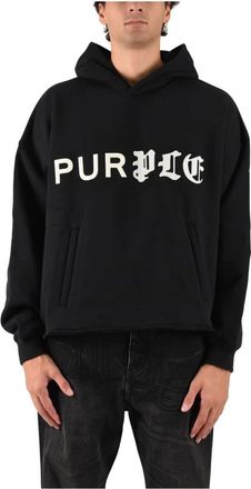 Purple Chopped Zip Up Hoodie - Sweatshirts & Hoodies - Hombre - Negro - 3XL