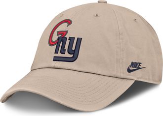 Nike New York Giants Rewind Club Nike Mens NFL Adjustable Hat in Brown | NF0205Y8IV-RCU