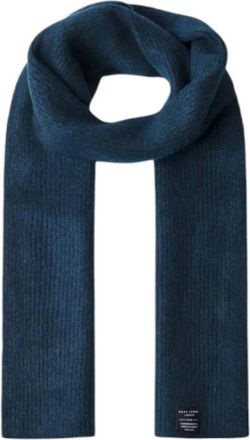 Pepe Jeans London Edward Scarf - Heren - Wintersjaals - Blauw - ONE Size - Wol - Accessoires
