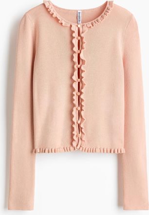H&M Cardigan mit Volants - Orange