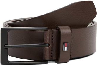 Tommy Hilfiger Layton - Cintura in pelle marrone scuro