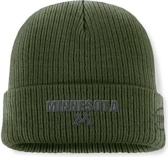 Top of the World Mens Top of the World Green Minnesota Golden Gophers OHT Military Appreciation Badge Cuffed Knit Hat at Nordstrom