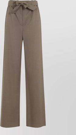 Max Mara salpa trousers bow detail wide leg