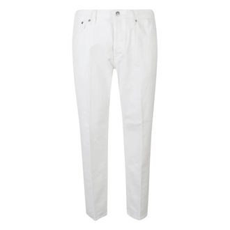 Dondup Brighton Carrot Jeans - Heren - Slim Fit Jeans - Wit - W34 - Katoen - Jeans