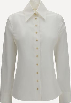 Khaite Camicia Ivy con collo alto Woman 4