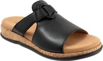Trotters Ginnie Platform Wedge Slide Sandal in Black at Nordstrom, Size 10.5