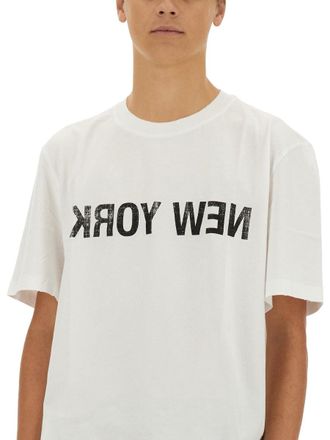 Helmut Lang Logo Cotton T-Shirt - White