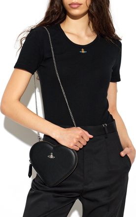 Vivienne Westwood Shoulder Bag Heart, Womens, Black