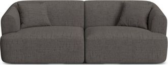 Cosmopolitan Design Sof&aacute; modular 3 plazas tejido estructural gris