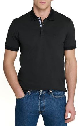 ConStruct Slim Fit Short Sleeve Solid Polo in Black at Nordstrom, Size Xx-Large