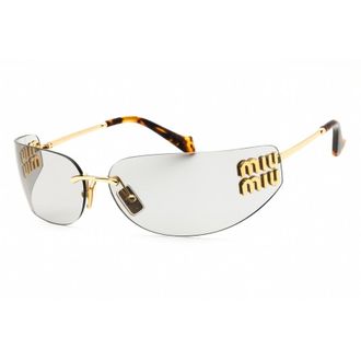 Miu Miu Ladies Gold Tone Oval Sunglasses 0MUA51S