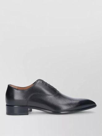 Christian Louboutin oxford lace up shoes almond toe leather