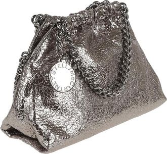 Stella McCartney Stella Mccartney Falabella Mini Drawstring Bag Metallic Crackl