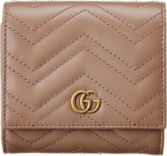 Gucci Gg Marmont Matelasse Leather French Wallet