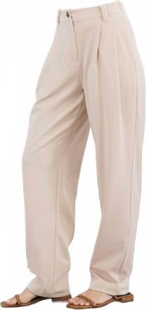Current Air High Waisted Trouser In Taupe