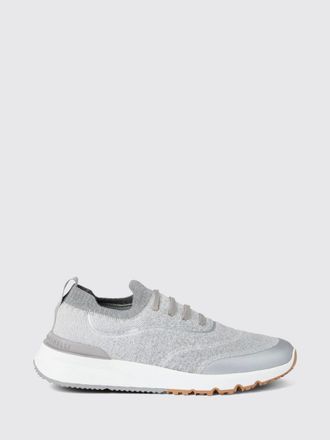 Brunello Cucinelli Sneakers basse in tessuto tecnico stretch bicolor