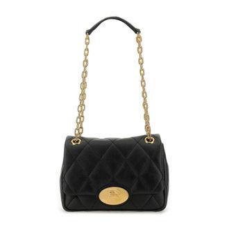 Burberry Quilted Leather Chain Shoulder Bag - Dames - Schoudertassen - Zwart - ONE Size - Leer - Tassen